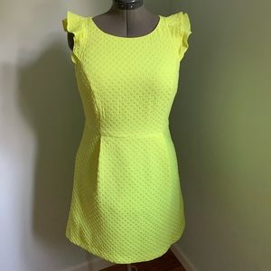 Yellow cocktail dress